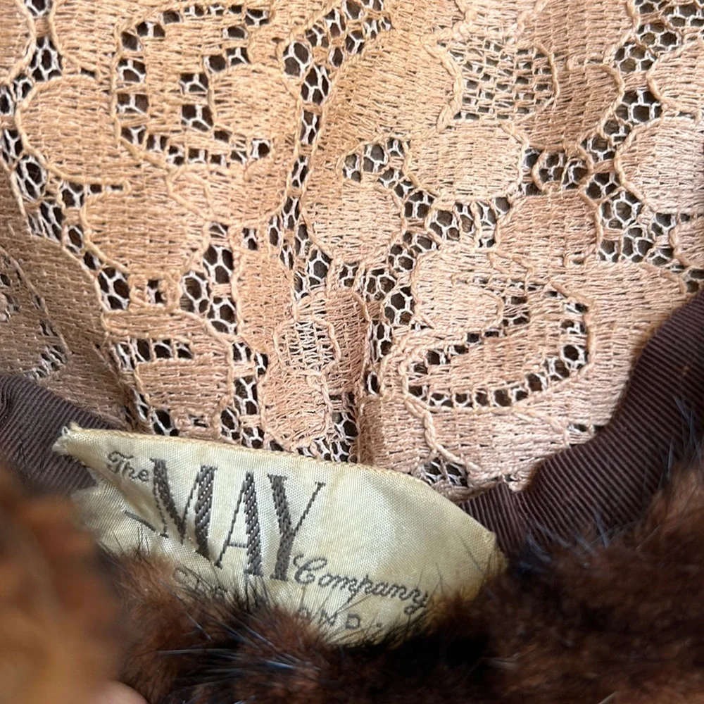 Vintage The May Company Cleveland Fur Calot Hat